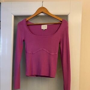 Purple Long Sleeve Top